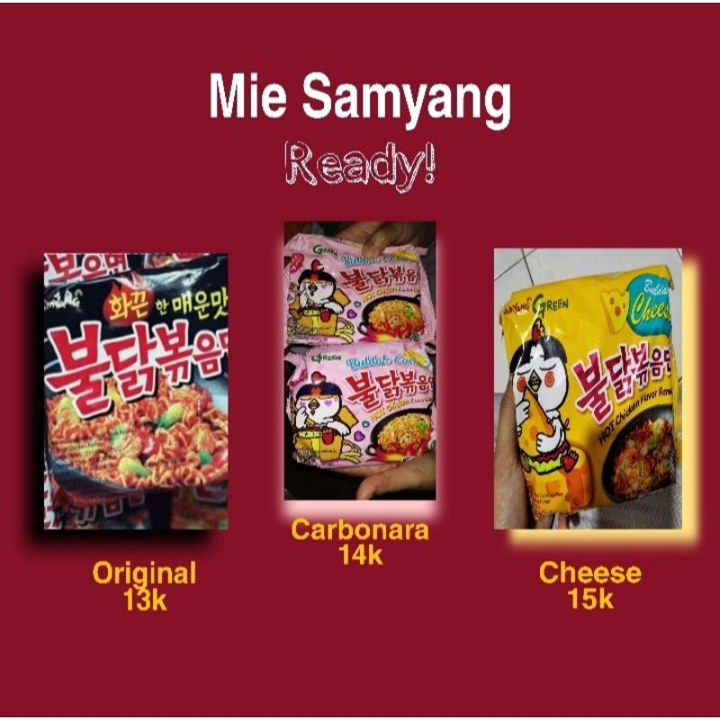 

Mie Samyang Bandung