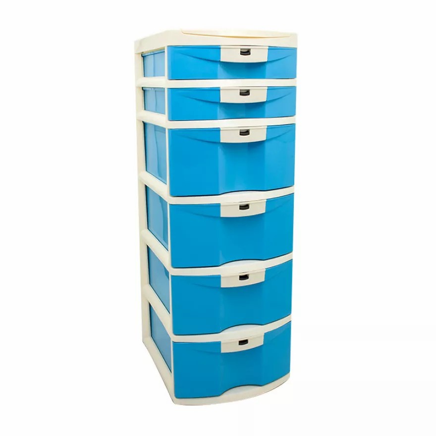 Laci Baju Susun 6 Green Leaf 7922 S2L4 Rak Salon Tempat Pakaian Box Container Dokumen Drawer Cabinet Plastik