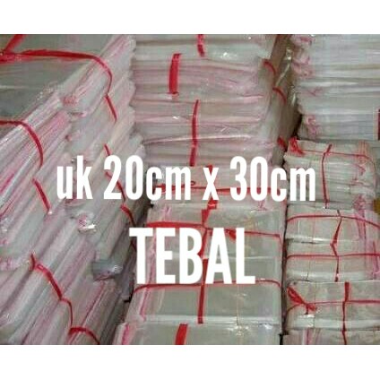 

Plastik opp seal uk 20cm x 30cm ( 100 lbr ) plastik garment seperti baju kemeja, kaos, sweater