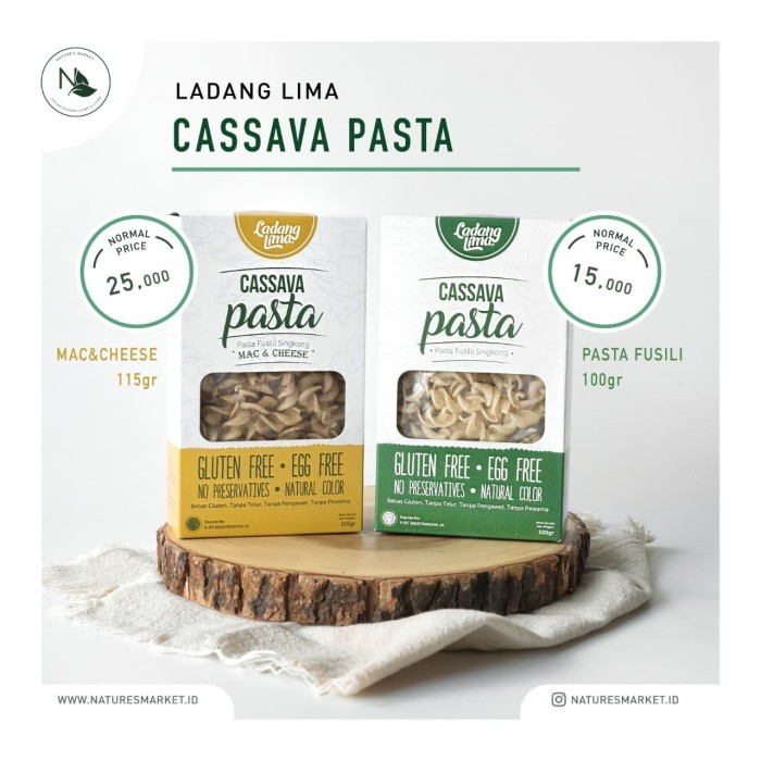

Pasta-Aneka- Ladang Lima - Cassava Pasta Fusilli 100Gr -Aneka-Pasta.