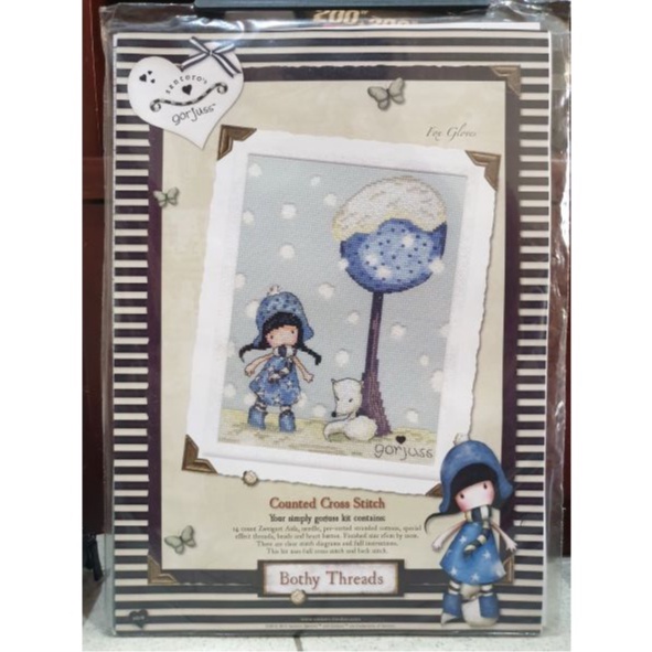 Paket Kristik Asli Bothy Threads / Original Cross Stitch kit by Bothy Threads -Fox Gloves