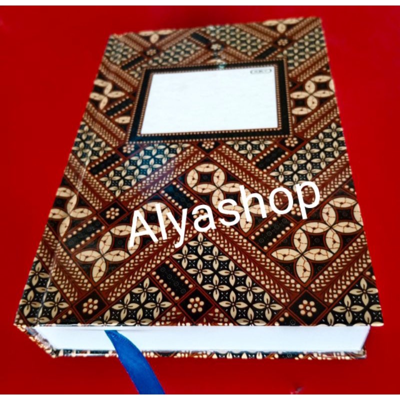 Buku Tulis Kecil Kiky A6 300 Lembar Hard Cover (16x11cm) isi (Ukuran Notebook) Batik &amp; Kotak