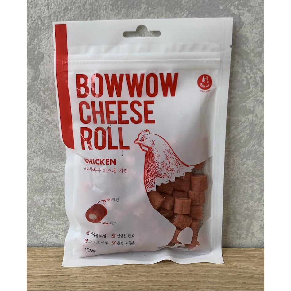 

Bowwow Cheese Roll (Cheese + Chicken) 120gr