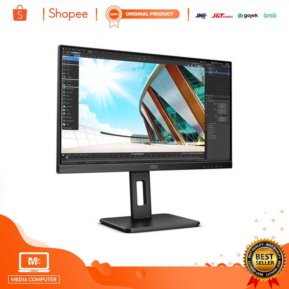 Monitor 32 inchi AOC Q32P2C Ergonomic IPS QHD USB C 75Hz 4ms