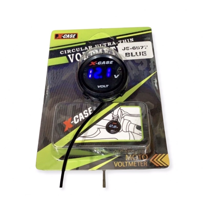 VOLTMETER AKI VOLT METER PENGUKUR AKI 12VOLT DIGITAL MODEL BULAT SLIM WATERPROOF