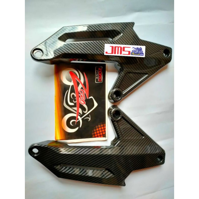 cover tutup carbon pijakan belakang step honda adv 150 zoro