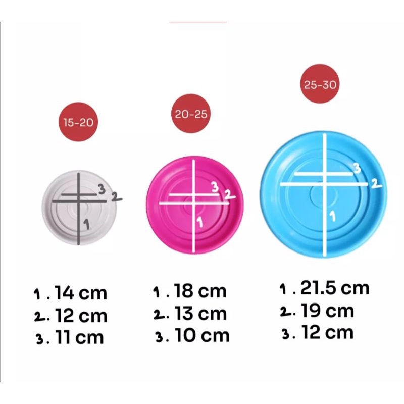 TATAKAN ALAS POT UNTUK POT TAWON 15CM 20CM dan 25cm