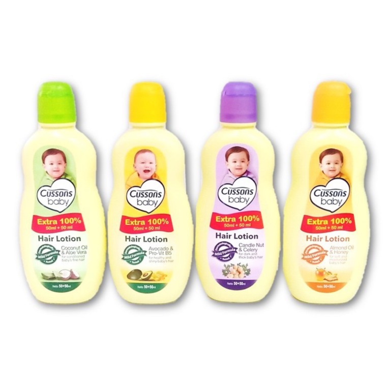 PROMO Cussons Cusson Baby Hair Lotion 50+50ml 50+50 ml / 100+100ml 100+100 200 ml