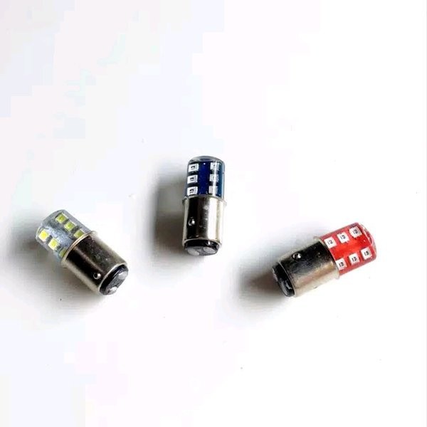 lampu stop led 12 mata jeli cahaya putih merah variasi motor