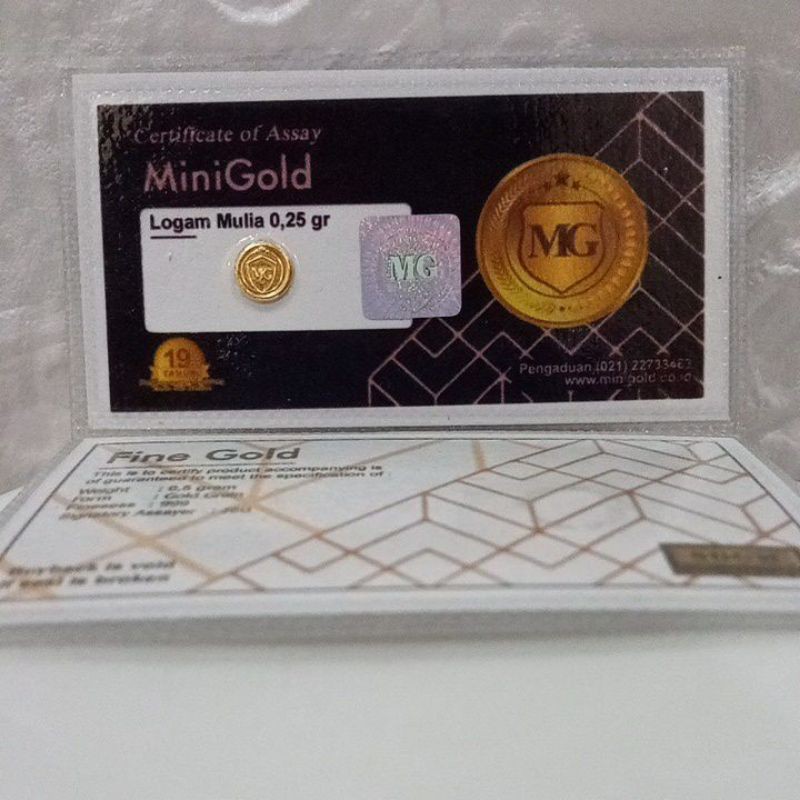 Mini Gold 0.25 Gram