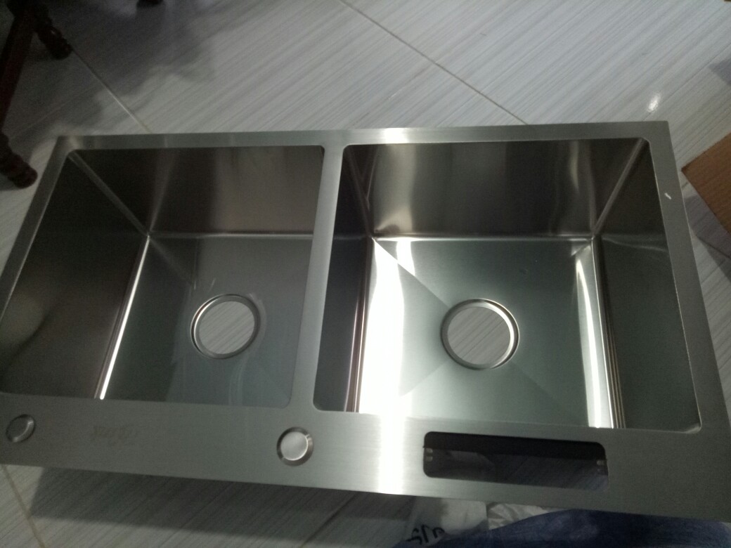 Bak Cuci Piring 2lubang Tebal Stainless 304 Thsink 82cm Paket Komplit Promo