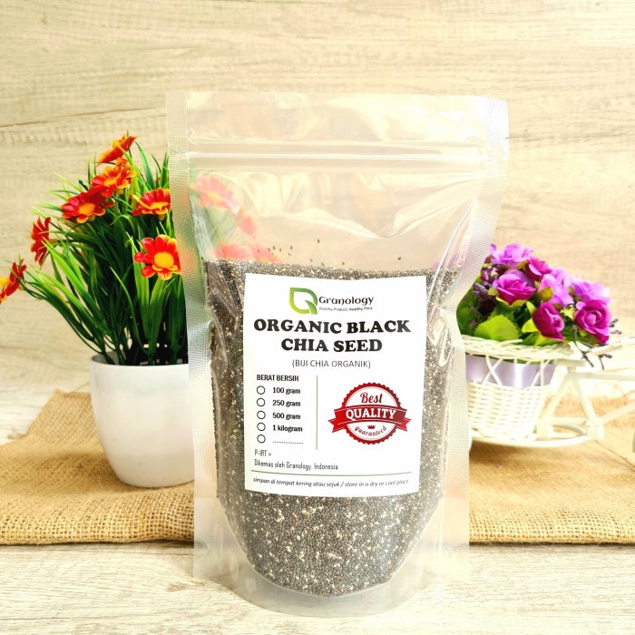 

✨COD✨ Organic Chia Seed Peru kualitas terbaik (500 gram) by Granology