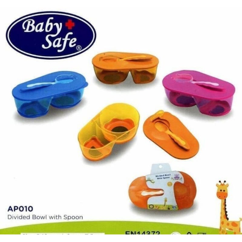 Baby Safe Divided Bowl with Spoon AP010