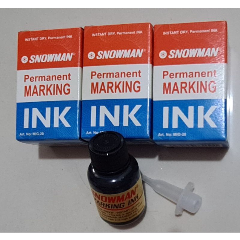 

Permanen marking ink Black( snowman)