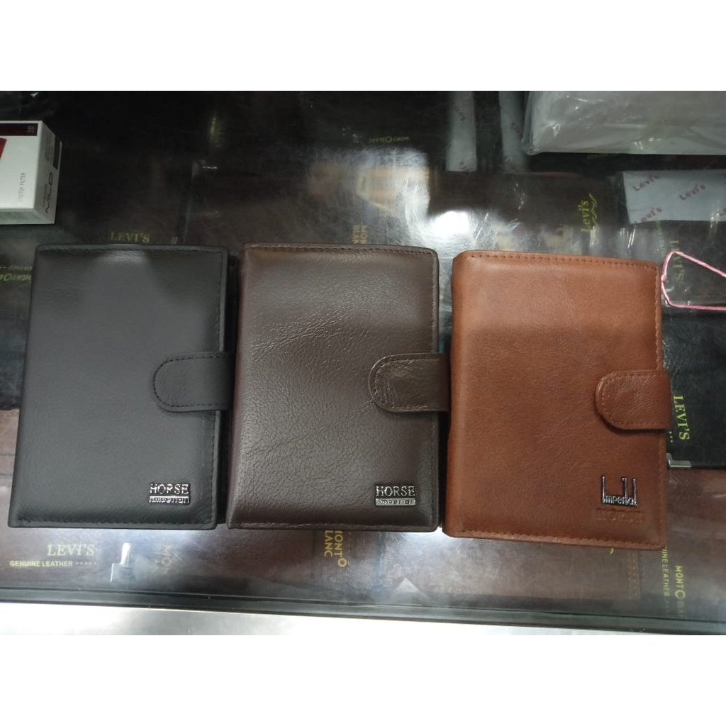 Dompet Lipat Imperial Horse Jumbo / Dompet Pria Lipat Jumbo Kancing Original Genuine Leather