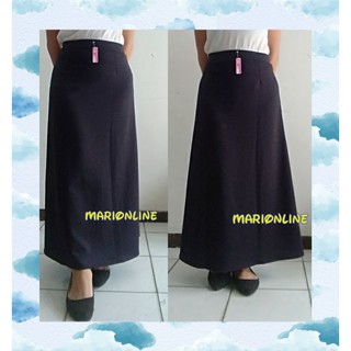 Rok panjang A line hitam scuba Shopee Indonesia Rok panjang A line hitam scuba Shopee Indonesia