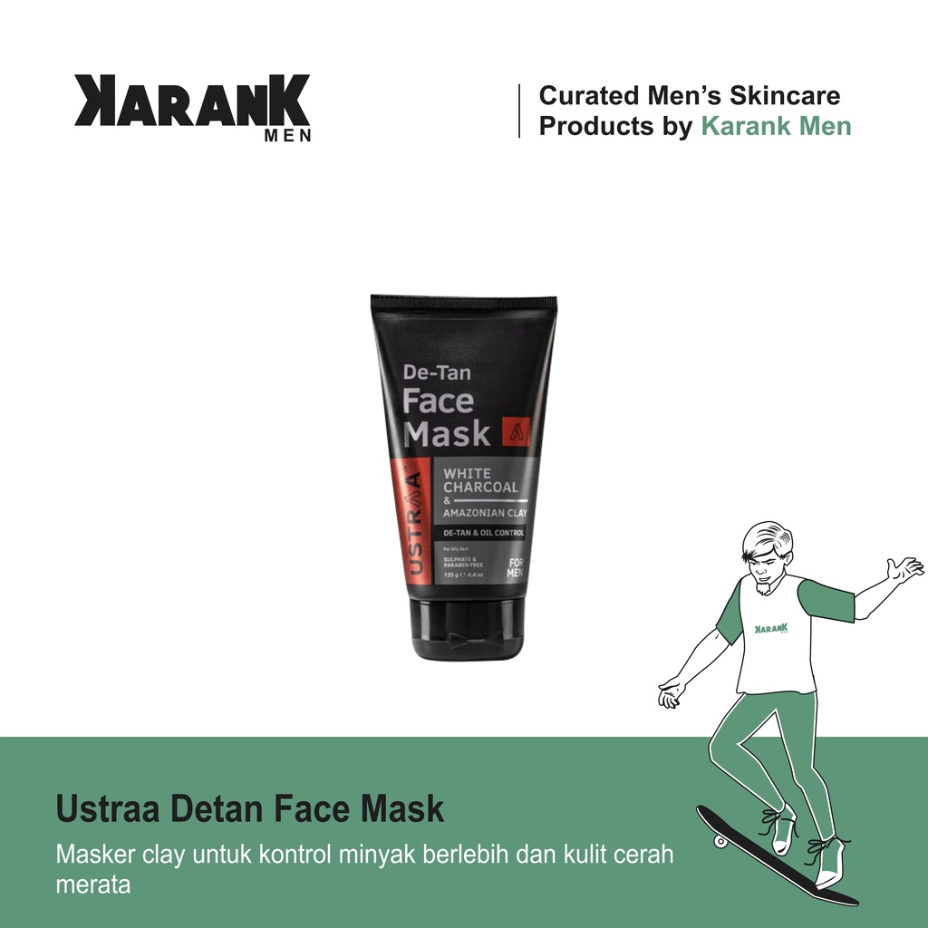 Masker Pria Untuk Membersihkan Komedo Dan Memutihkan Kulit Wajah / Masker Wash Off / Masker Bilas / 