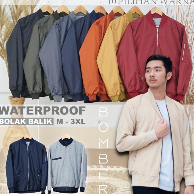 Jaket Pria Wanita Bolak Balik / Jaket Bomber Bb / Jaket Bolak Balik /