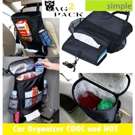 car organizer bag penahan panas dan dingin / tas jok mobil multi fungsi