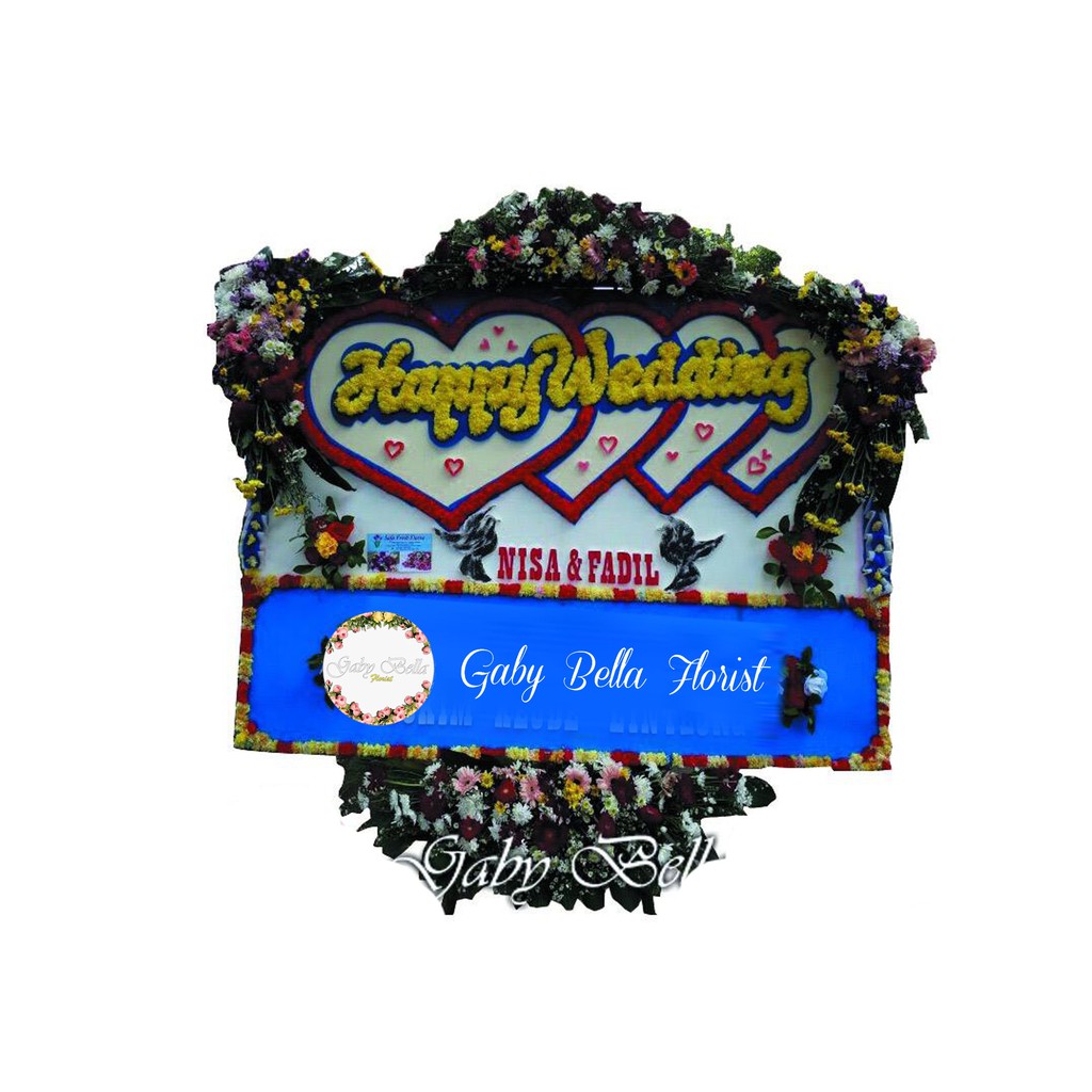 Papan Bunga – 106  Bunga papan pernikahan papan bunga ucapan selamat papan bunga wisuda