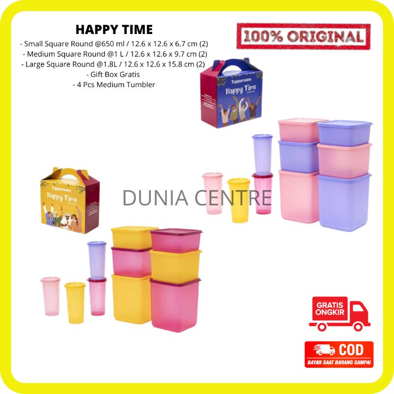 PROMO TUPPERWARE TOPLES HAPPY TIME SET ORIGINAL