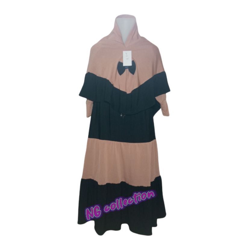 Gamis Jersey Anak 3-5 tahun / gamis terbaru /gamis renda / gamis canda susun