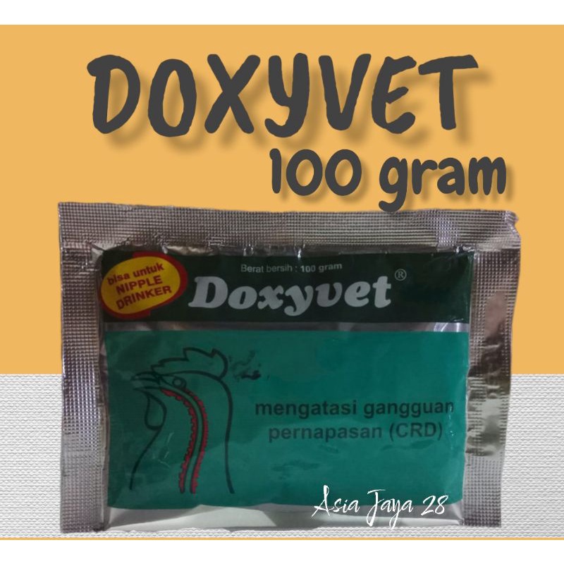 DOXYVET 100 GRAM - OBAT AYAM BURUNG BEBEK SAKIT PILEK,NGOROK,SNOT