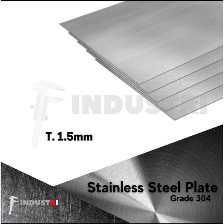 plat stainless 1.5mm x 300mm x 300mm