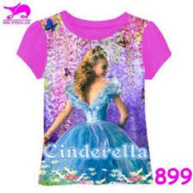 Kaos anak cinderella - kaos anak perempuan