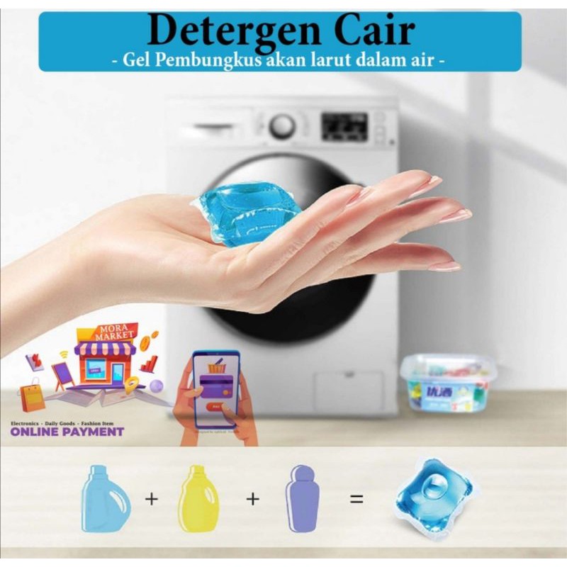 Sabun laundry gel detergent ball cair antiseptik