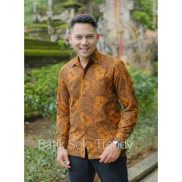 SEBARAN PARI ( FULL FURING )KEMEJA/BAJU BATIK PRIA MURAH PANJANG