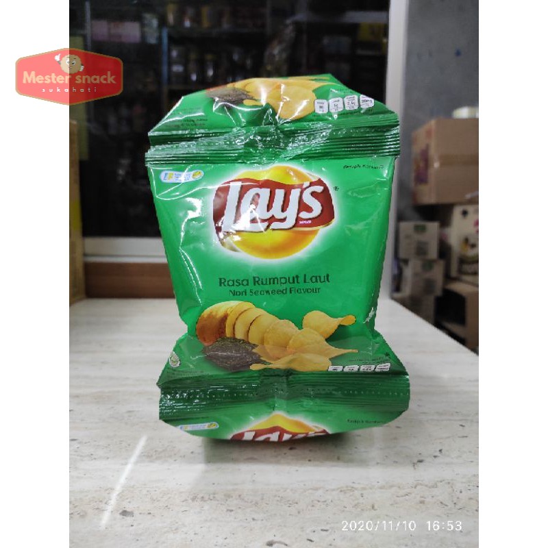 

Lays Rumput Laut 14 gram (1 renceng isi 10 pcs)