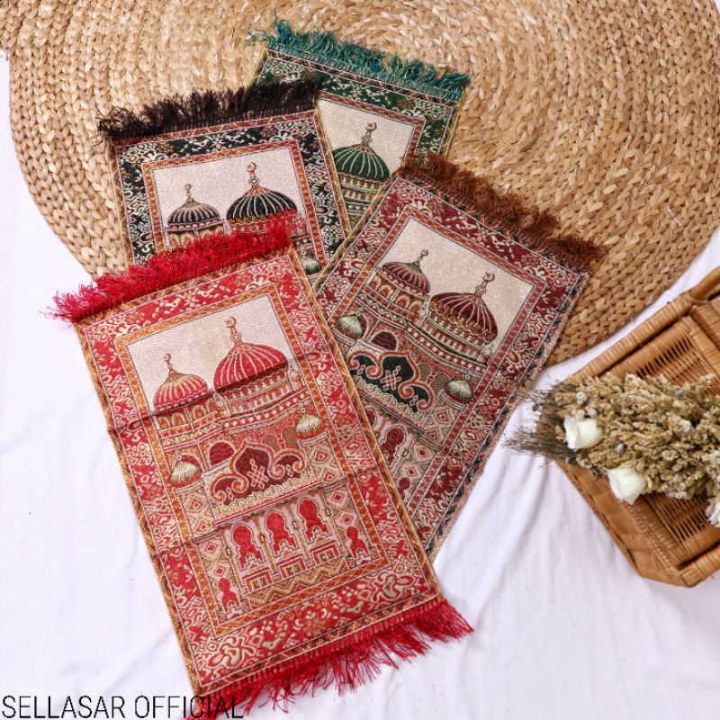 Sajadah travel turki kecil unik kualitas premium bagus untuk souvenir