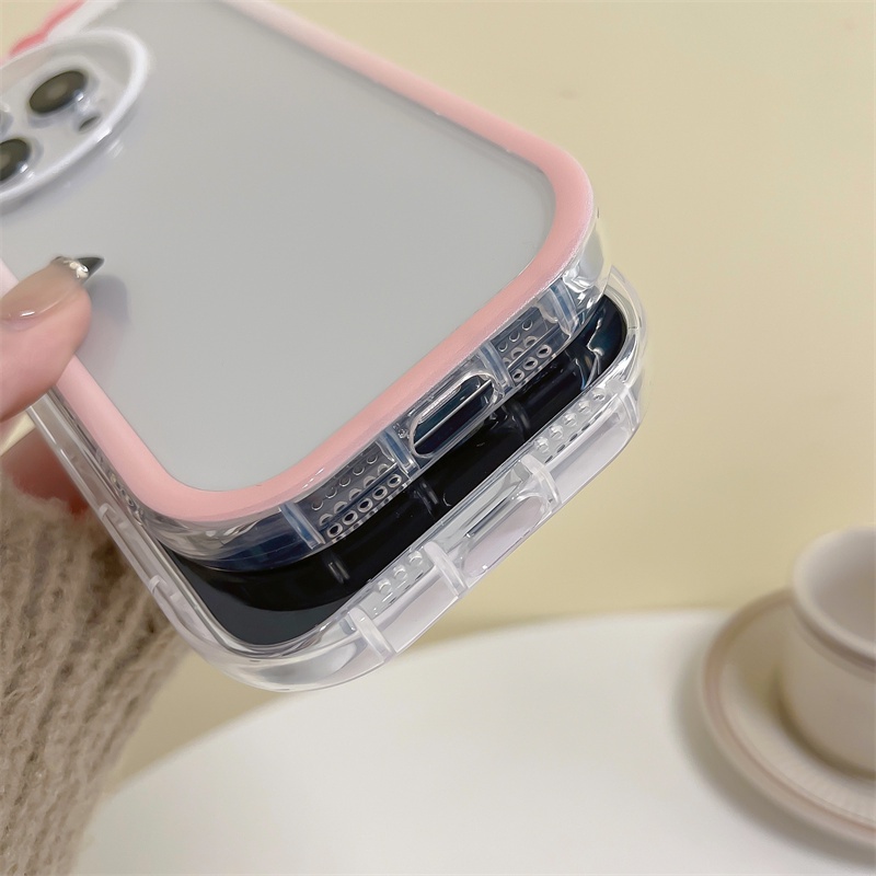 Case Transparan Motif Pita Untuk Iphone 14PROMAX PLUS PRO 13 12 11PROMAX