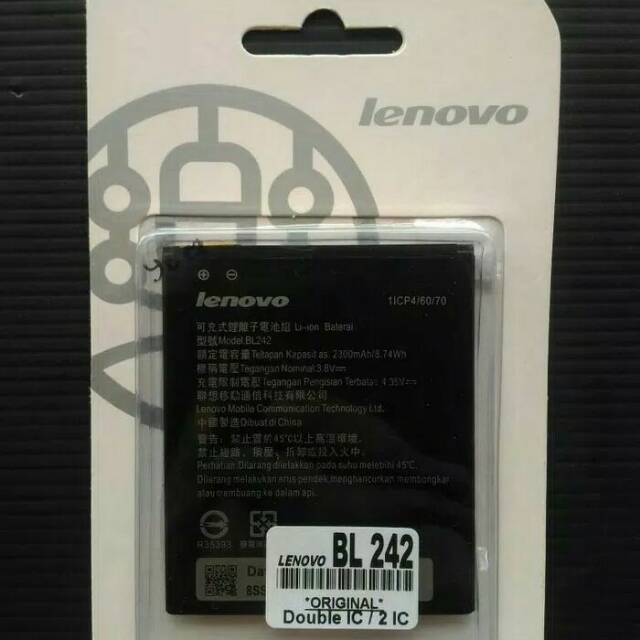 Baterai Batre Battery Lenovo A6000 A6000+ BL242 BL-242 Original