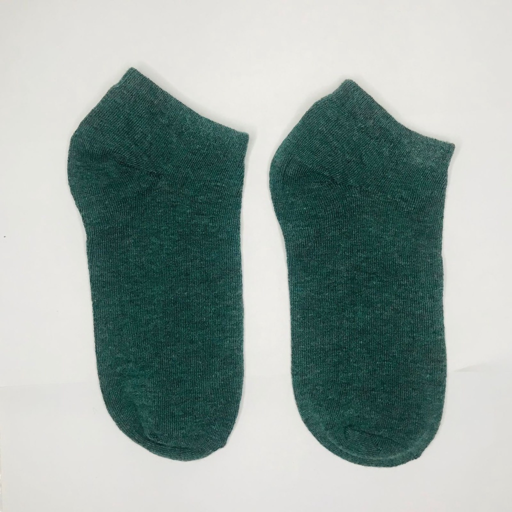 ⭐Gogoland⭐ Kaos Kaki Ankle Cute Kaos Kaki Pendek Polos dan Motif Semata Kaki Import Murah Motif Polos R108 R568 KK006-MOTIF 2 HIJAU TUA