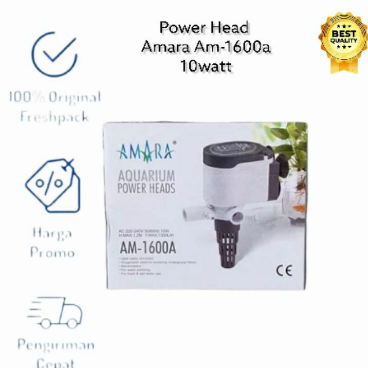 POWER HEAD AQUARIUM AMARA AM 1600A POMPA CELUP AQUARIUM AMARA AM-1600A