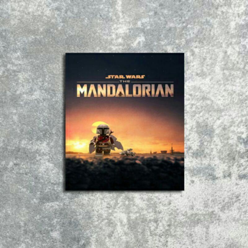 Poster Star Wars The Mandalorian Lego