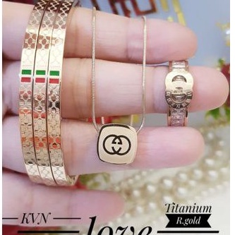 Titanium Set Perhiasan Wanita H730