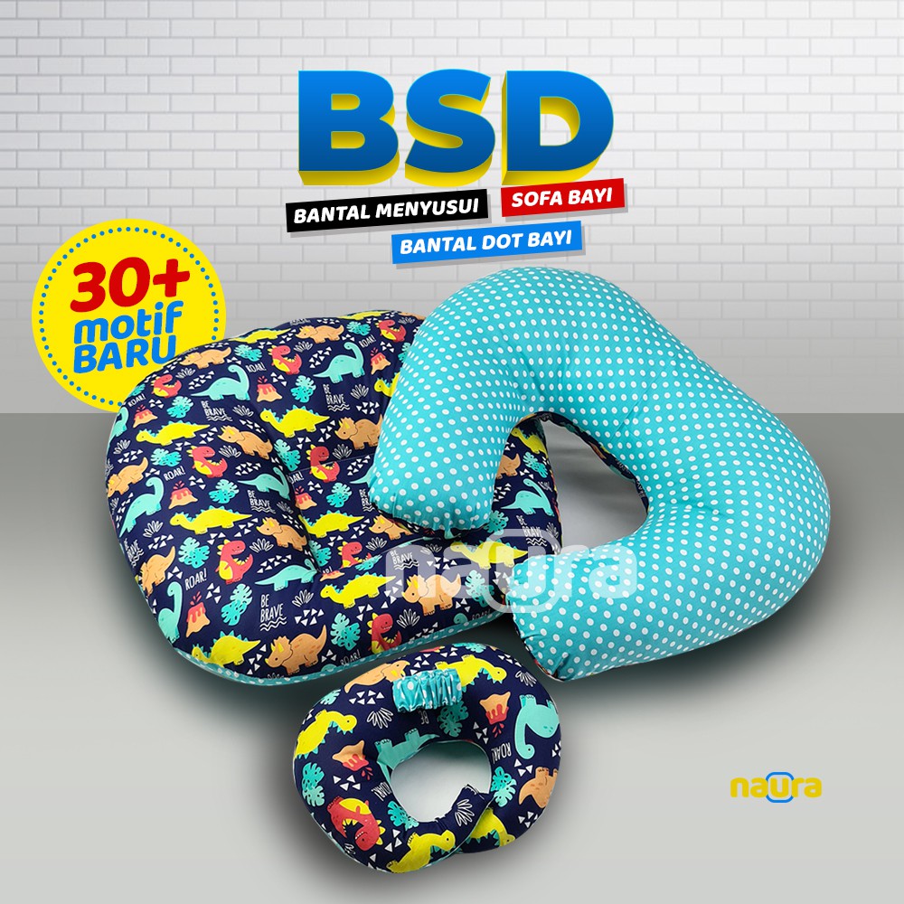 [3 in 1] Sofa Bayi Bantal Menyusui dan Bantal Bayi