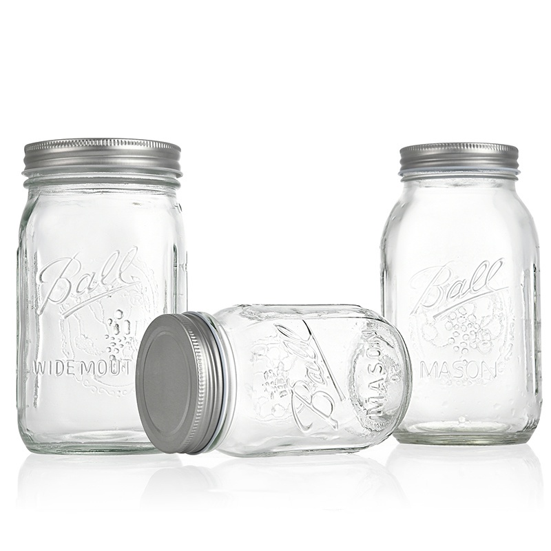 [Glass Mason Jar Storage Bottle, Seed Germination Bottle] [304 Stainless Steel Airtight Glass Bottle] [Food Storage Airtight Jar Kimchi Pickled Bottle] [Kitchen Food Preservation Container]