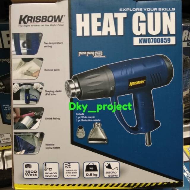 BLOWER PANAS / HEAT GUN KRISBOW 1600W