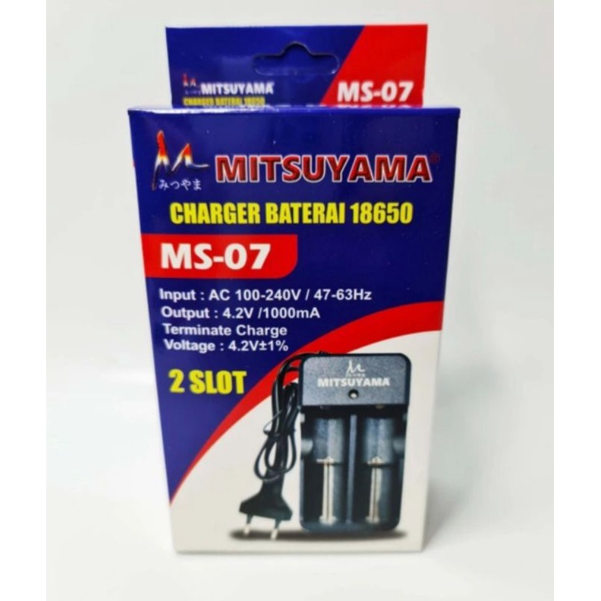 Charger Baterai 18650 Mitsuyama MS-07 2 Slot Batre