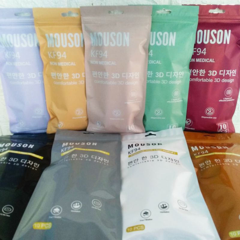 Korean Masker Evo Mouson 4ply 1pak isi 10pcs