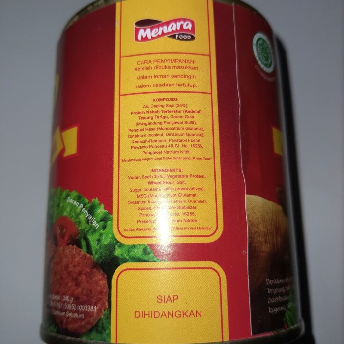 

Gg01Hh Kornet Daging Sapi Ajib 340 Gr Ds01Gkk