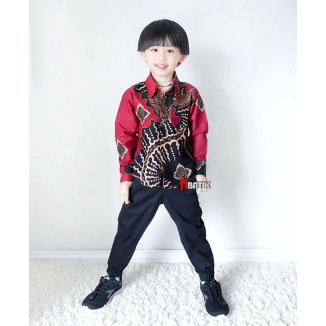 Kemeja Batik Anak-batik anak-baju batik anak laki laki umur 2-12 tahun kemeja batik COD