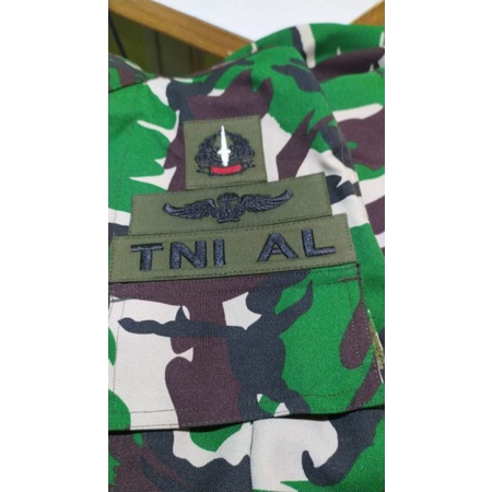 Bordir badge atribut pdl seragam tni Al