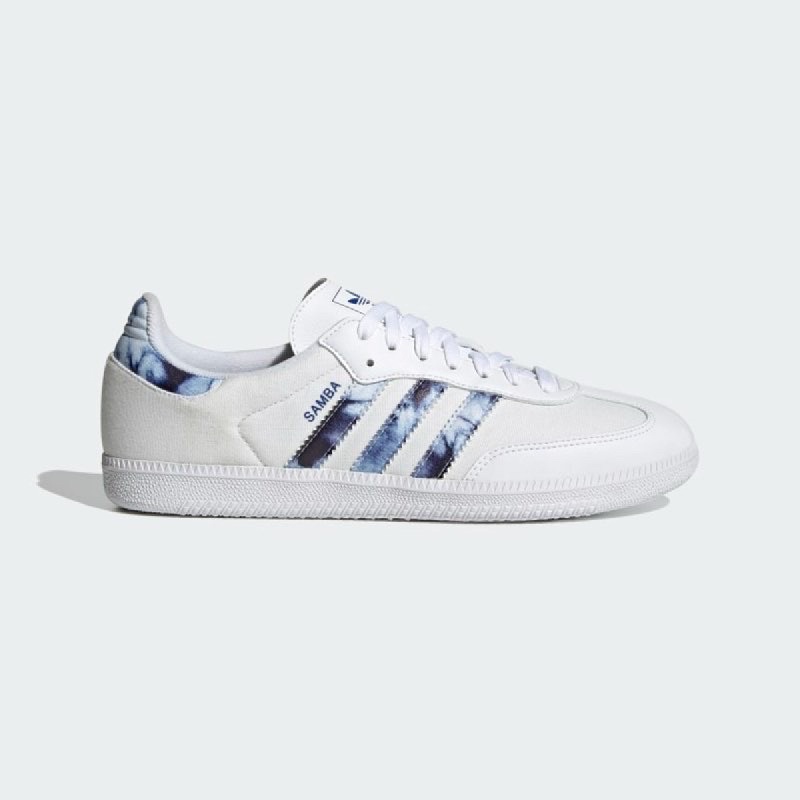adidas men samba og shoes white blue originals