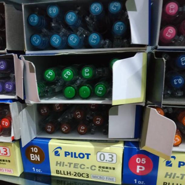 

G&Q // Pulpen hitec pilot 0.3 dan 0.25 lusinan / perpak hi tec pulpen hi tech pen hi tech hitech //Sudah@ready