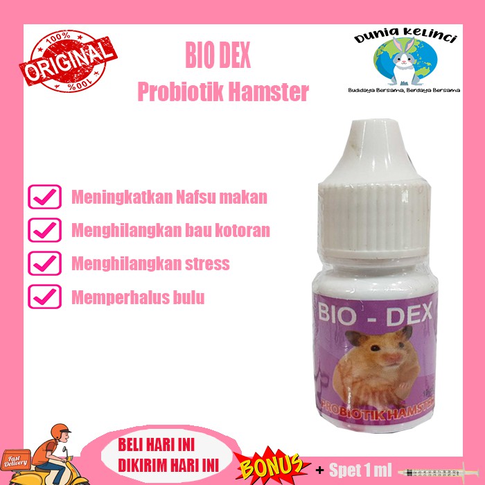 VITAMIN HAMSTER PROBIOTIK MENAMBAH NAFSU MAKAN MENGURANGI BAU KOTORAN